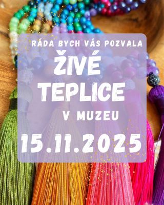 ✨ Ráda bych Tě pozvala v sobotu do Teplic - budu už potřetí součástí nádherné sousedské podzimní slavnosti Živé Teplice v...