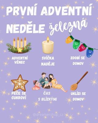 Dnes přichází Železná neděle - začátek adventu a malý návrat k tradičnímu zklidnění. 🕯️✨ Zapaluje se první svíčka Naděje,...