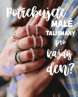 Někdy mám pocit, že nejvíc udělají ty úplně malé věci. Třeba prstýnek z pár korálků, který si ráno navlékneš a připomene...